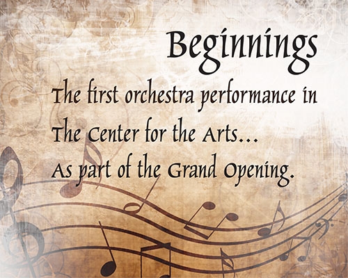 Beginnings - Tuesday May 12, 2026 The Center for the Arts College of Coastal Georgia, 7:30pm